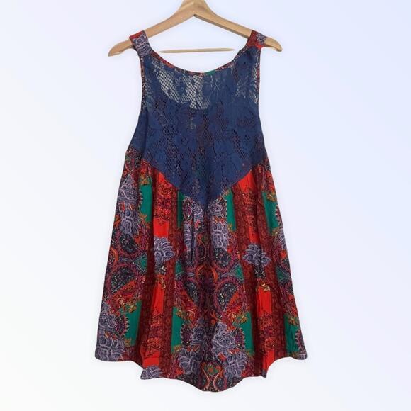 Free People Count Me In Trapeze Tunic Tank Top‎ NWT Size XS - Picture 4 of 6